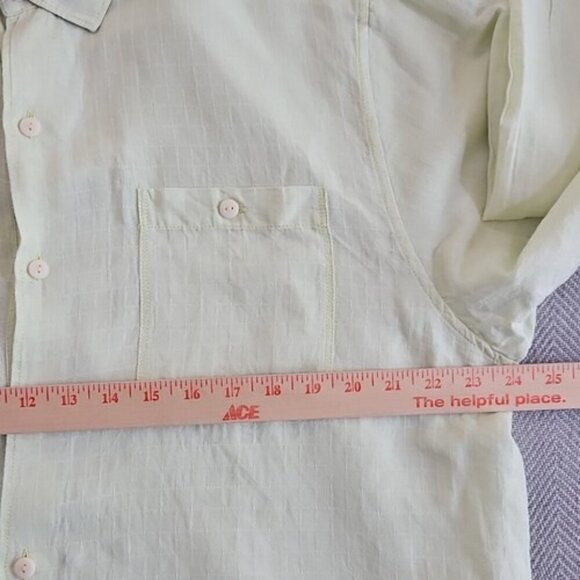 Tommy Bahama Men’s Size XL Linen Tencel Pistachio Green Long Sleeve Button Up - Picture 10 of 15